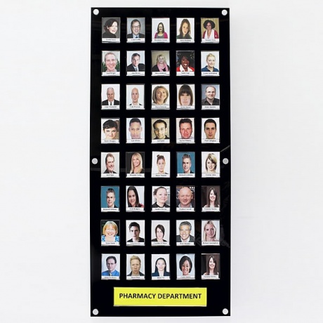 40 Staff & Pupil Photo Board in Black/White